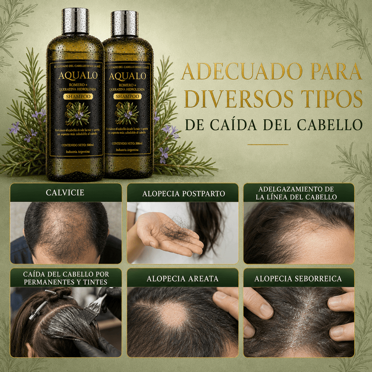 AQUALO™ Shampoo Anticaída y Crecimiento